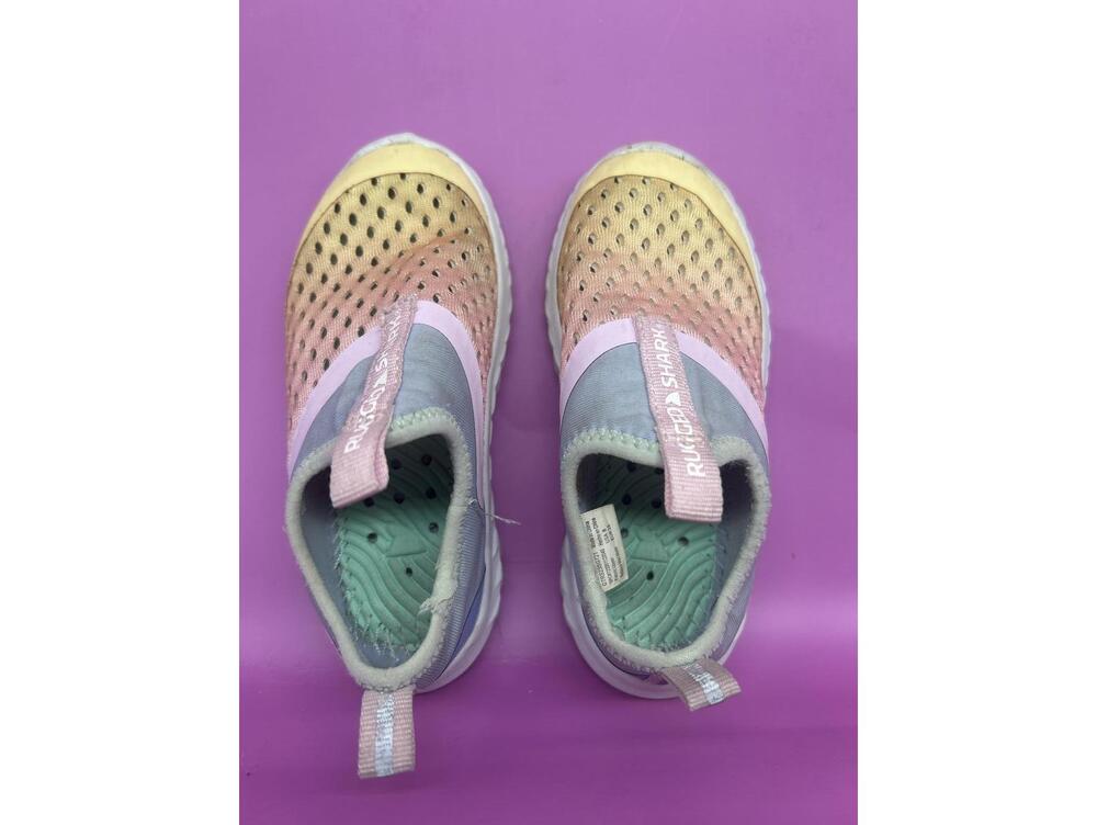 Rugged Shark EVA Water Shoes - Kids/Youth Size 8T - Pastel Pink/Blue - Picture 6 of 8